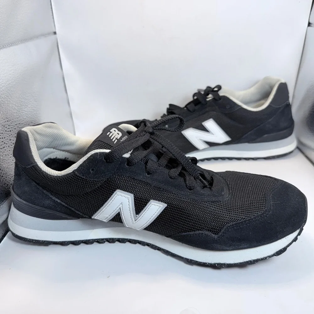 New Balance 515 V3 Mens 11.5 Black White Sneakers ML515BLK Low Top Shoes
